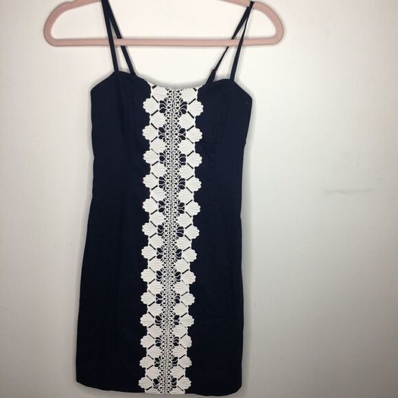 NWT Lilly Pulitzer Shelli Stretch Dress True Navy - Picture 5 of 12